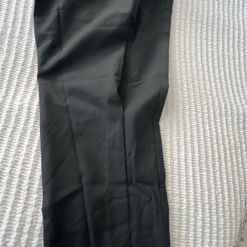 Oblique Creation Chic Black Pants with Gold Zipper Size 00 - Picture 3 of 12